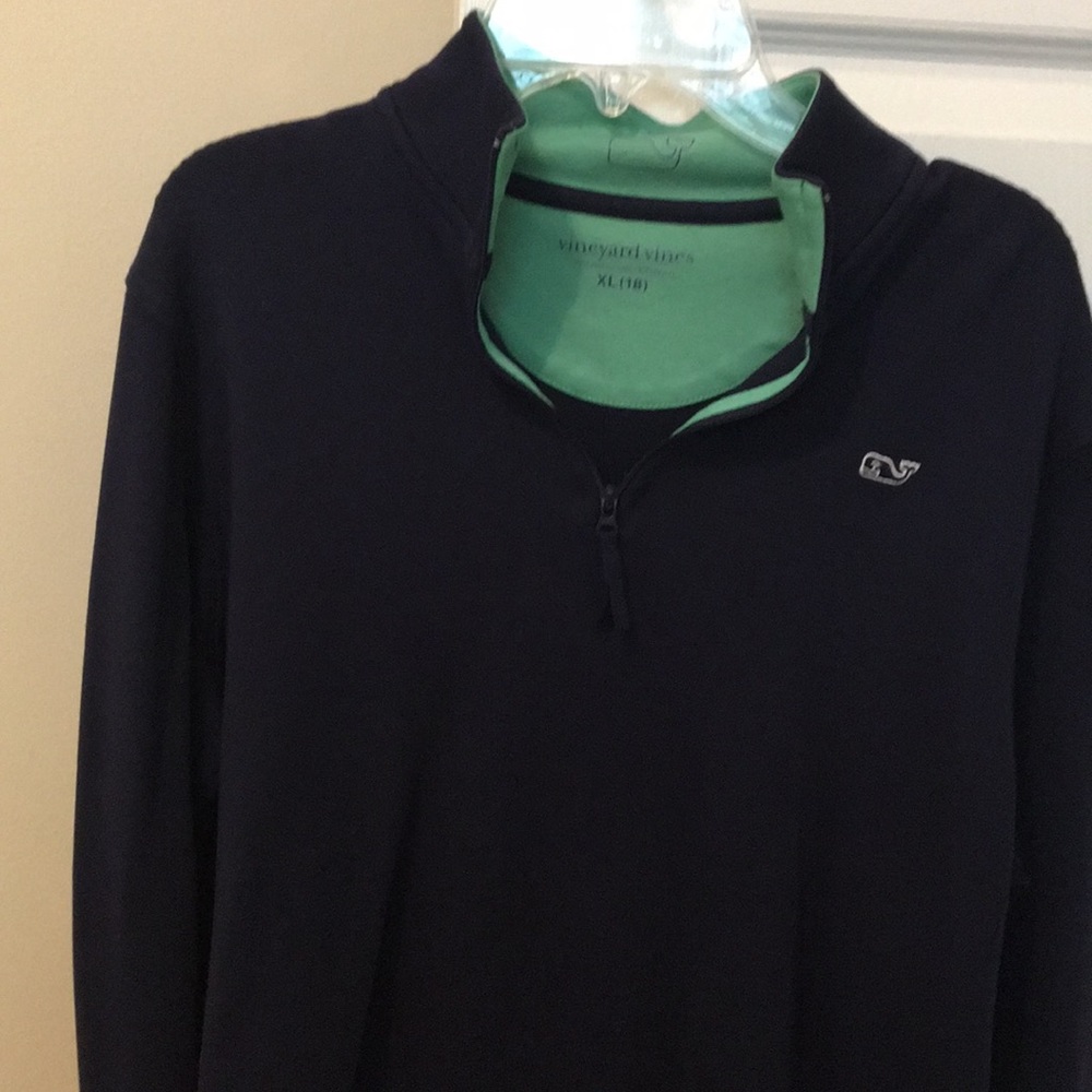 Navy Vineyard Vines 1/4 zip